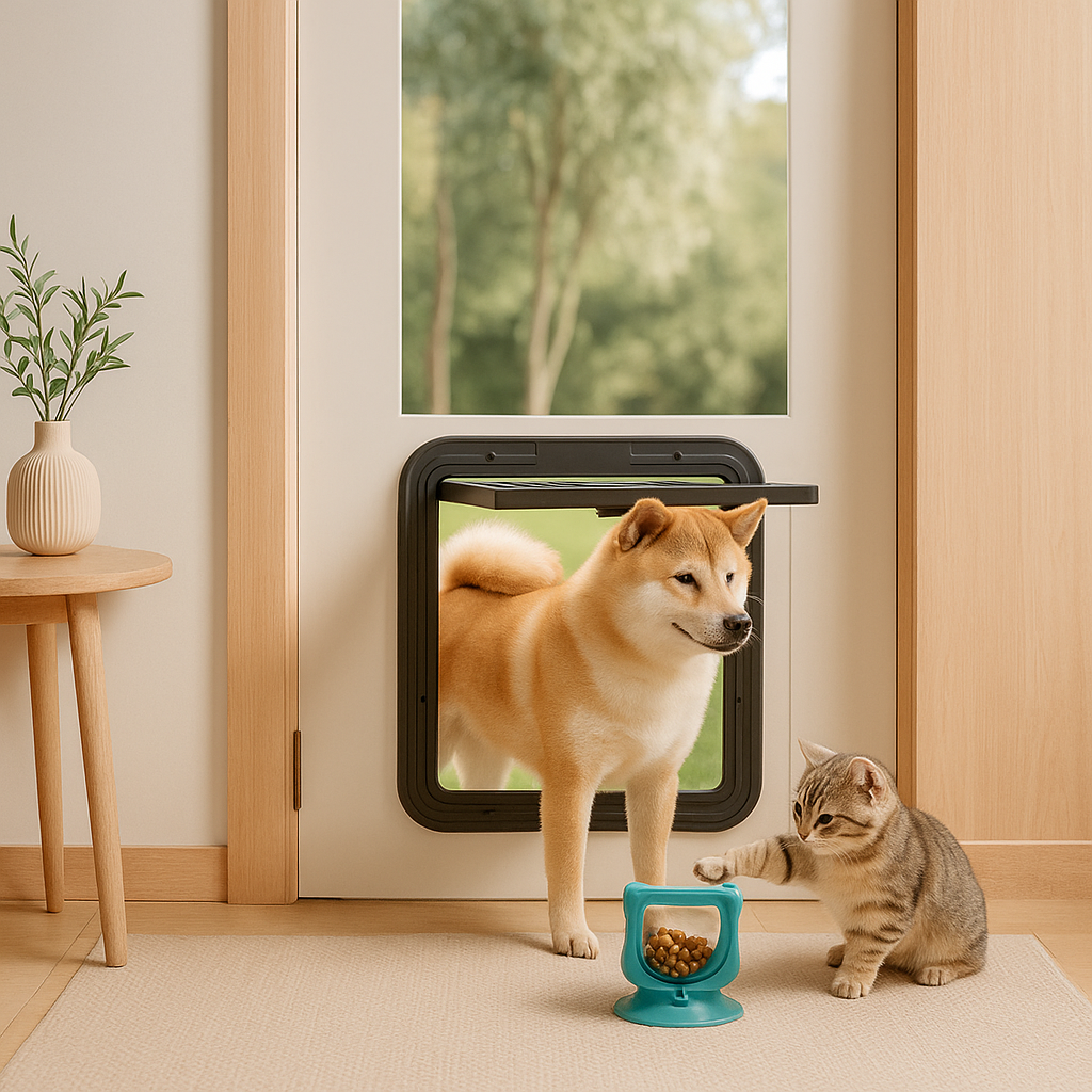Hondenluik Zelfsluitend Magnetisch Hondenluik Voor Deur Zonder Gereedschap