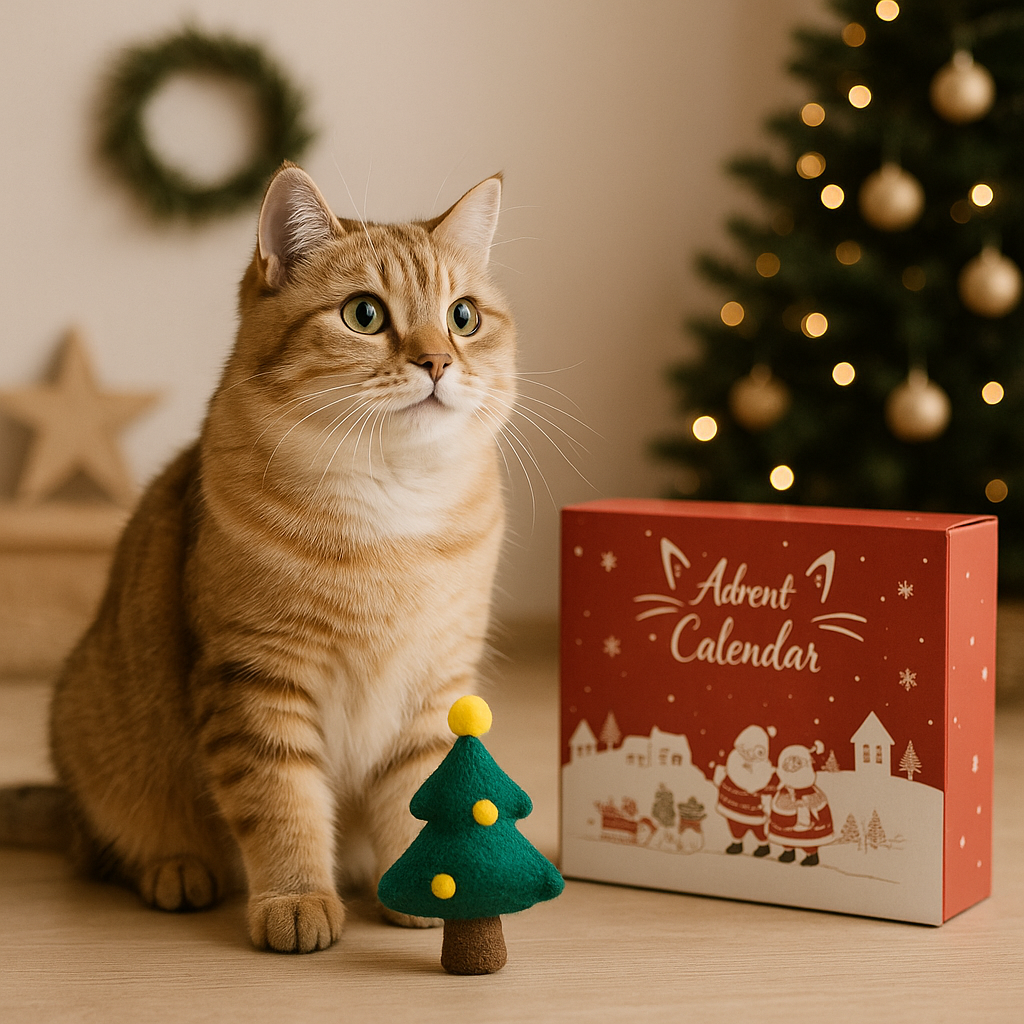 Catvent Kalender | 24 Stuks Kerstspeelgoed voor Katten