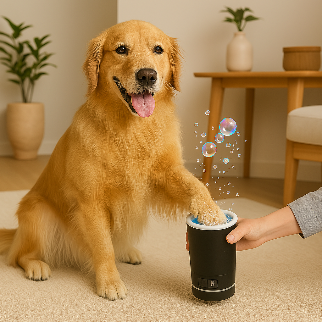 Pootjesreiniger Automatische Reiniging Met Zachte Siliconen Borstel