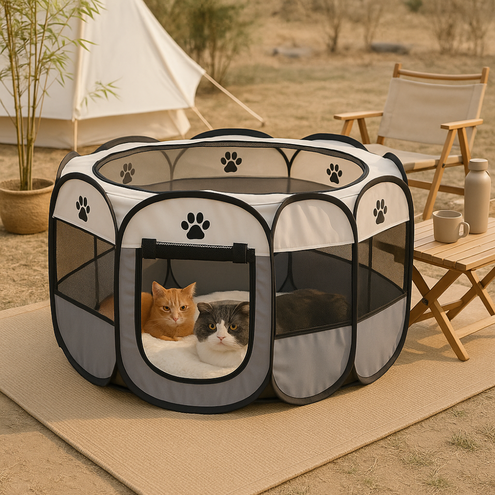 Draagbare Pet Tent Lichtgewicht Honden & Katten Tent Met Waterdichte Bodem