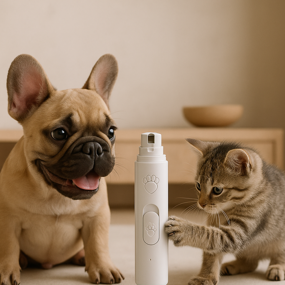 Hondennagelvijl, Stil Oplaadbaar Met Led-licht Voor Huisdieren