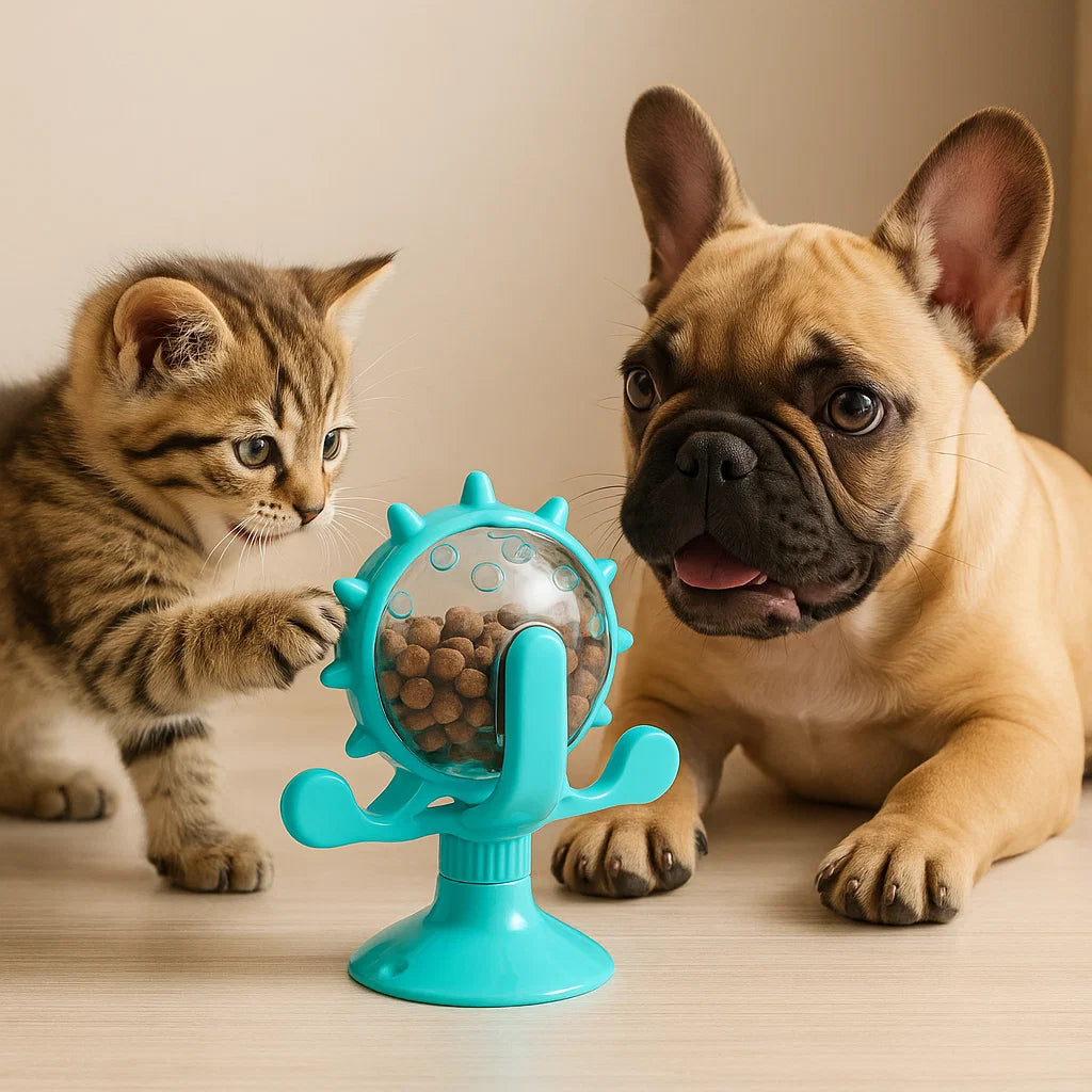 Voedsel Spinnende Windmolen Interactief Slow Feeder Speelgoed Voor Honden & Katten
