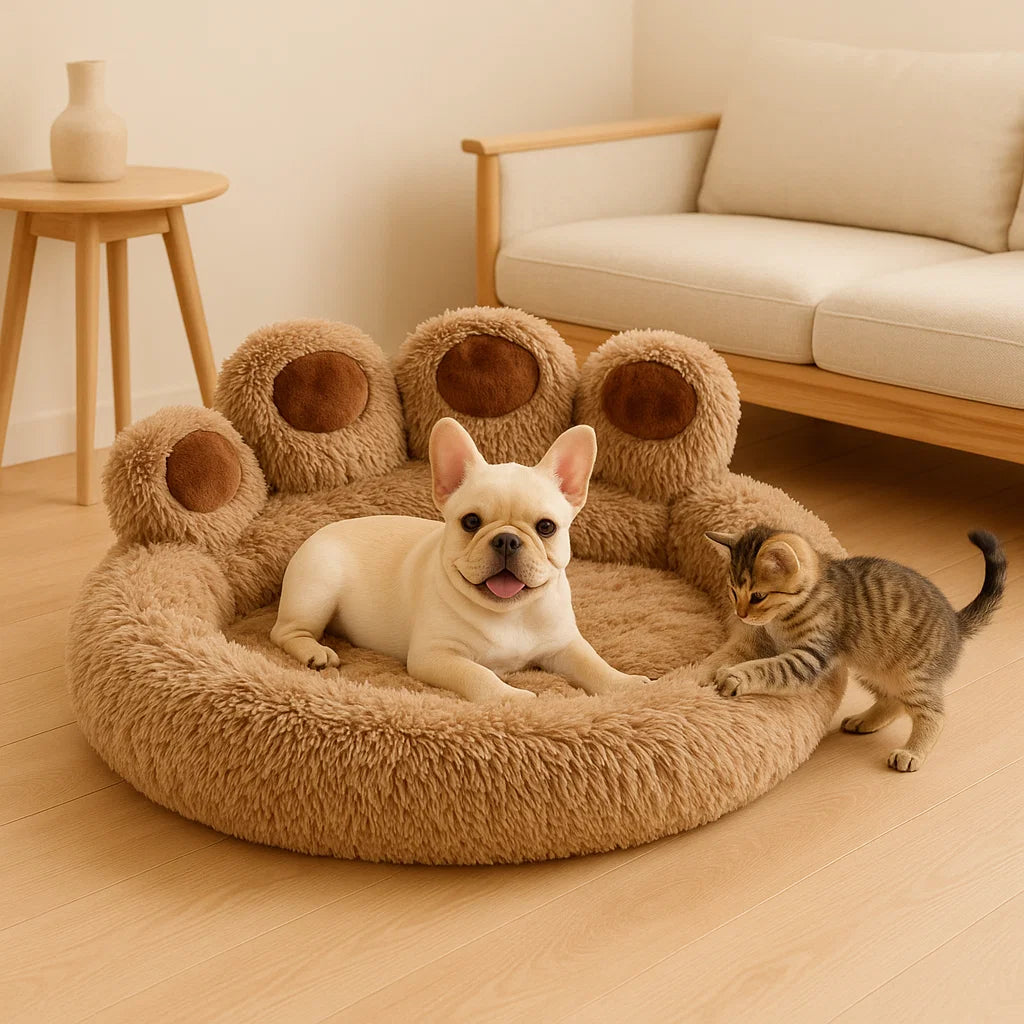 Honden Fluffy Poot Bed | Slaapbank