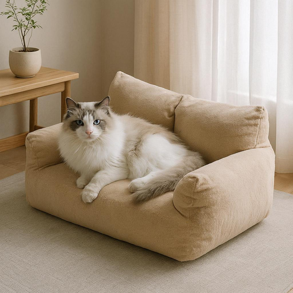 Knusse Dierenzetel Luxe Pluche Hondenbank & Kattenzetel Comfortabel Wasbaar Dierenbed