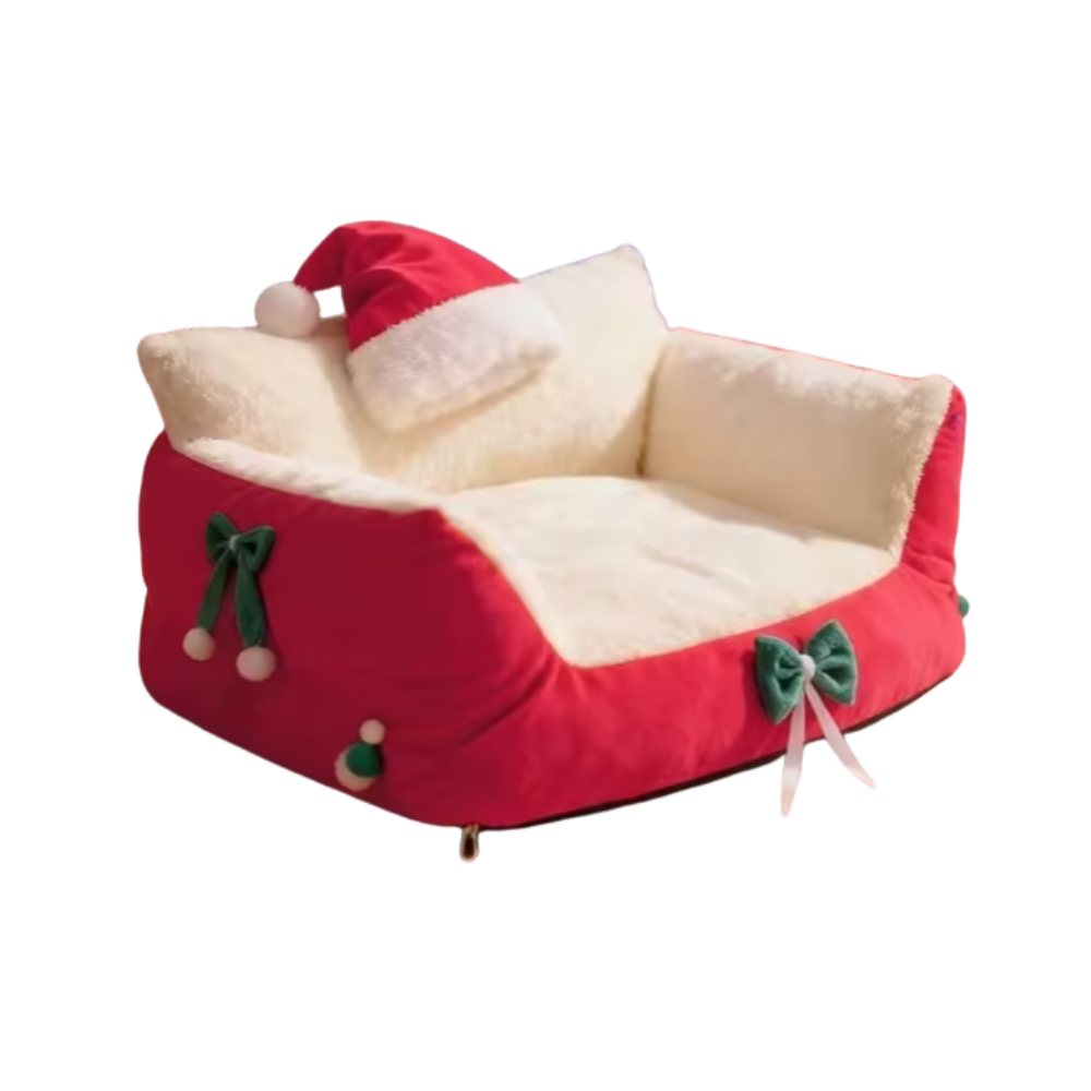 Kerst Pluchen Kattenbed | Wasbare Sofa
