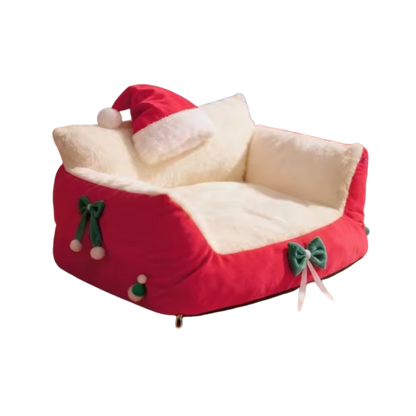 Kerst Pluchen Kattenbed | Wasbare Sofa